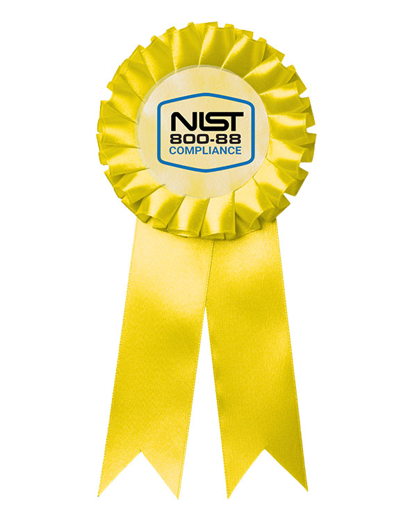 NIST 800-88 Compliance Ribbon