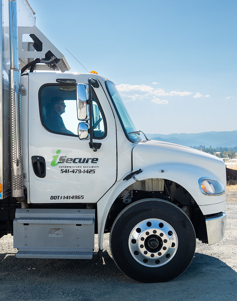 i-Secure Information Security Truck in Oregon for document shredding