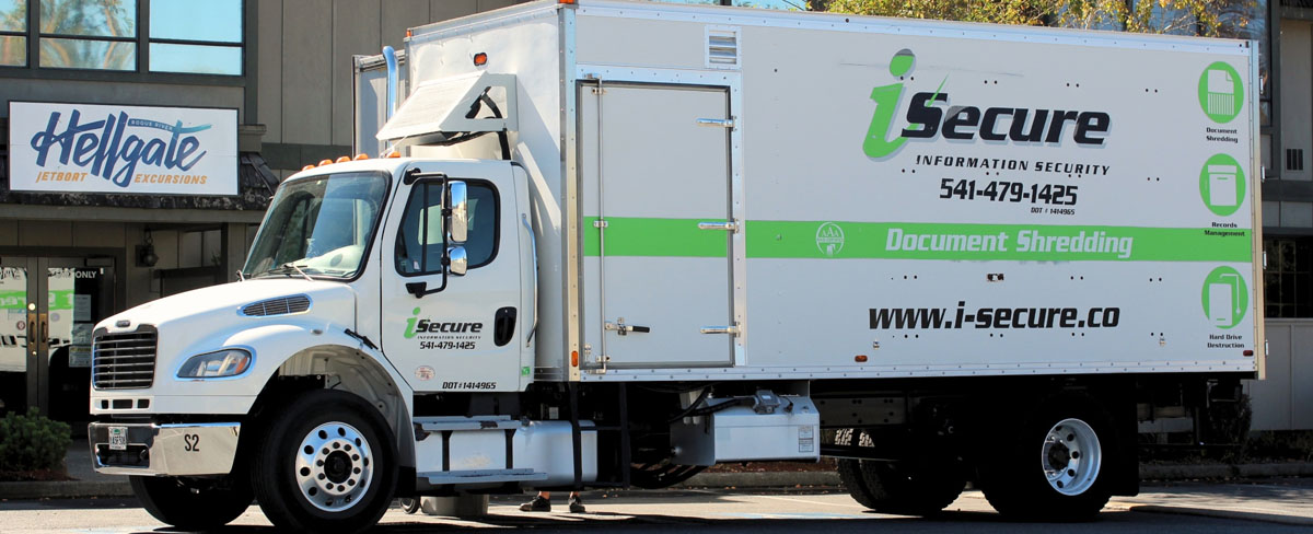 i-Secure Document Shredding Trucks in Grants Pass, Oregon
