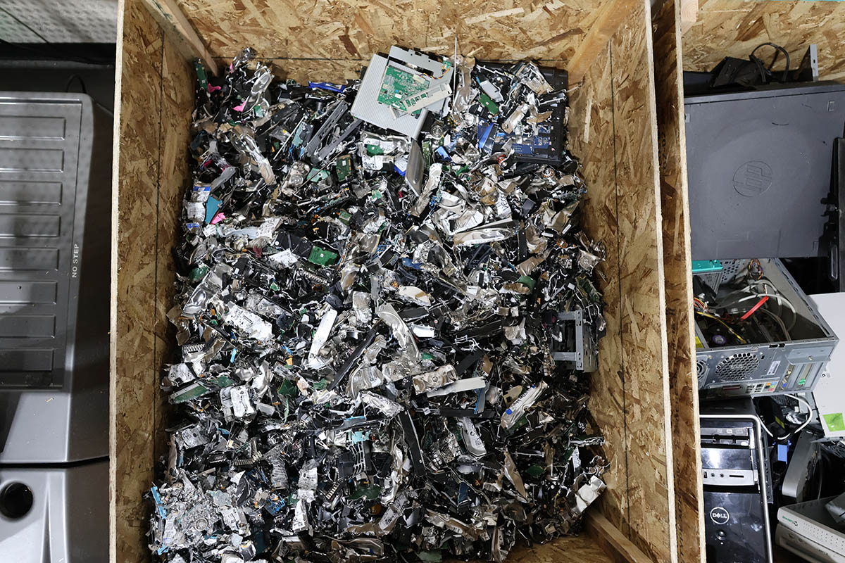 Retired laptops and servers collected for IT asset disposition in Grants Pass, Oregon