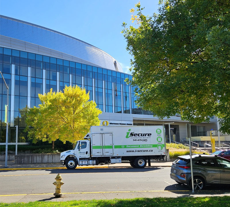 iSecure Shredding Trucks in Eugene, Oregon